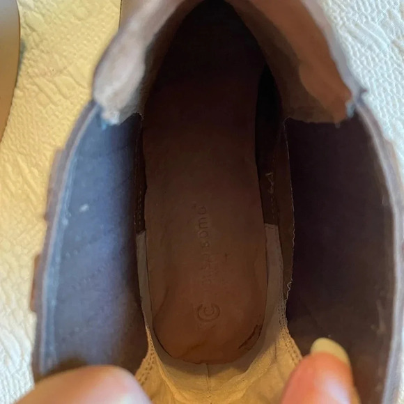 Corso Como 10 M Brown Leather Boot Bootie Anthropologie Excellent Condition - Picture 3 of 8